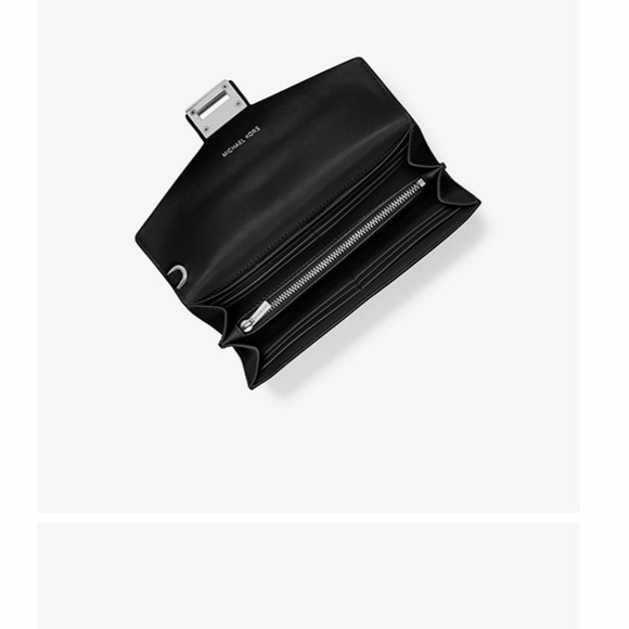 NWT Michael kors large leather and logo clutch - Picture 2 of 7